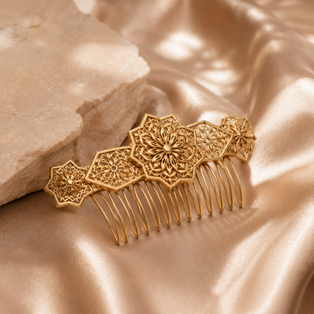 Peigne Andalou — Bijoux de Soie, artisanat marocain